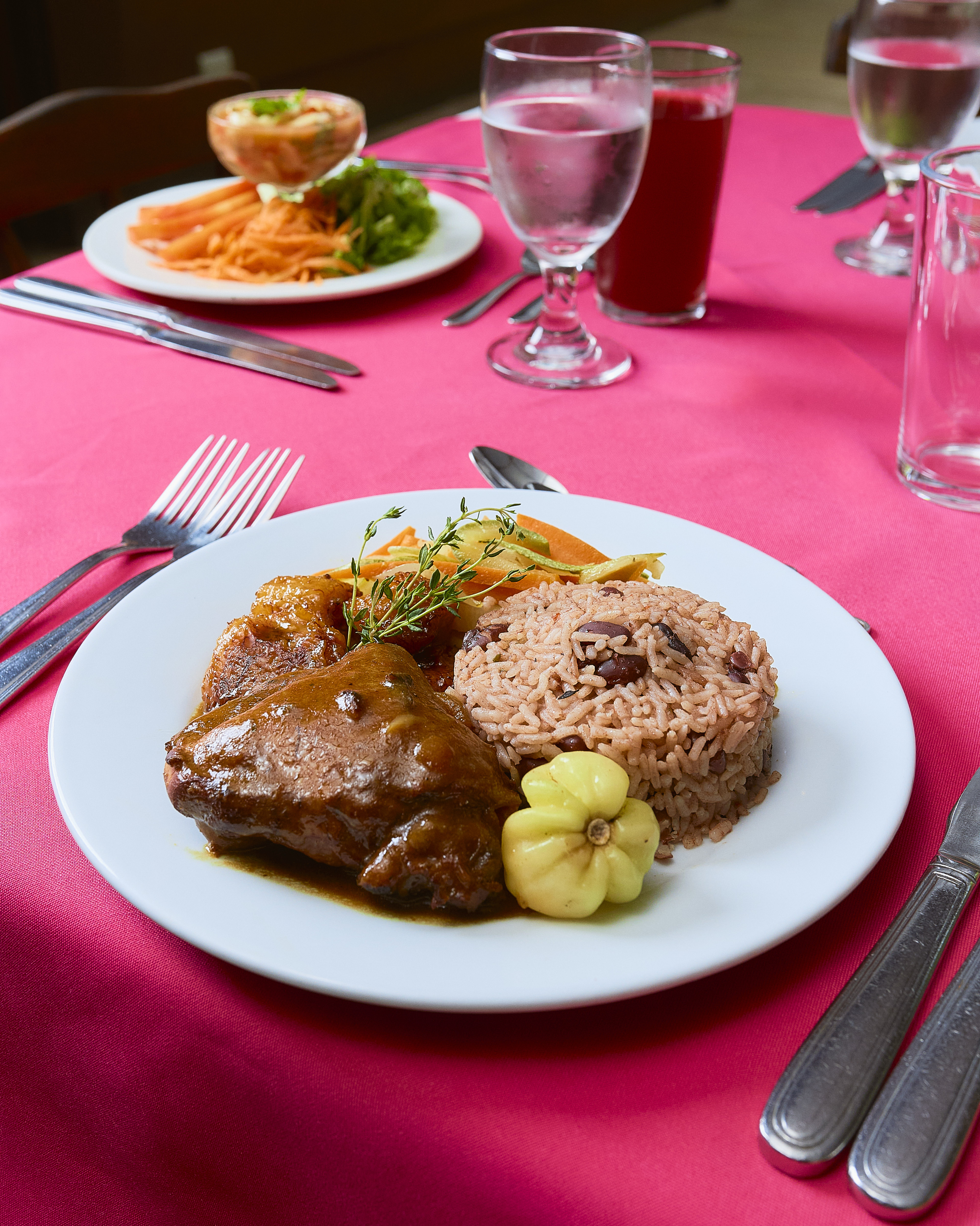 Caribbean lunch Tortuguero Costa Rica