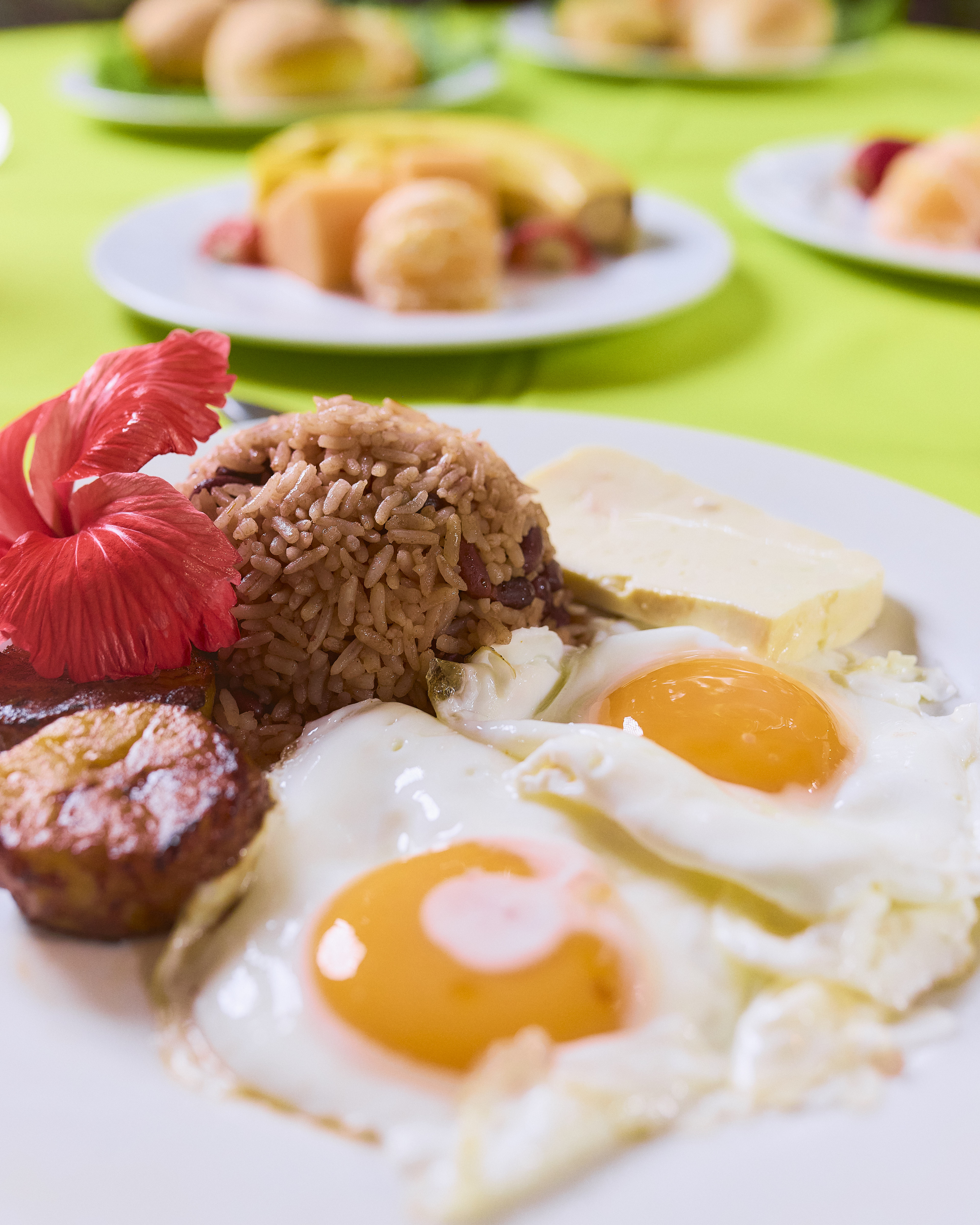 Traditional Costa Rican breakfast Gallo Pinto